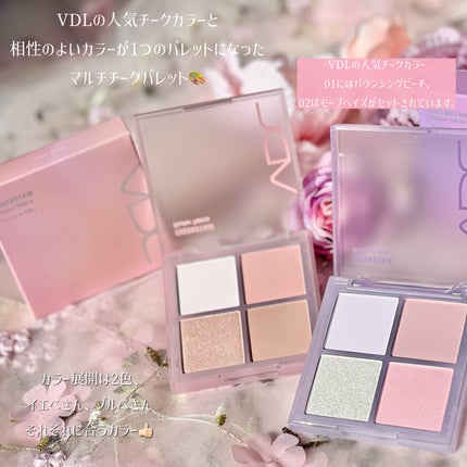 VDL チークステイン ブラッシャー パレット/VDL/パウダーチークを使ったクチコミ(2枚目)