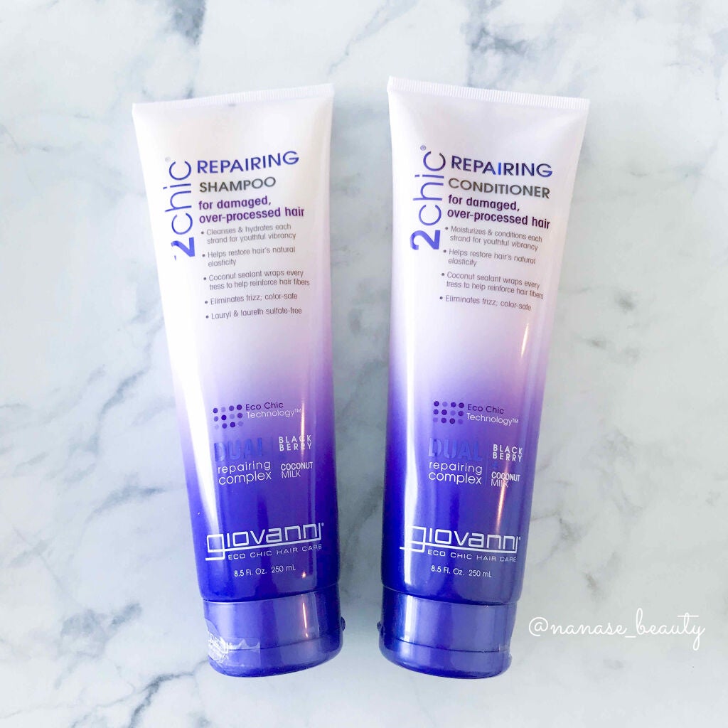 ジョヴァンニ 2chic ダメージ シャンプー/コンディショナー/giovanni/市販シャンプーを使ったクチコミ(1枚目)
