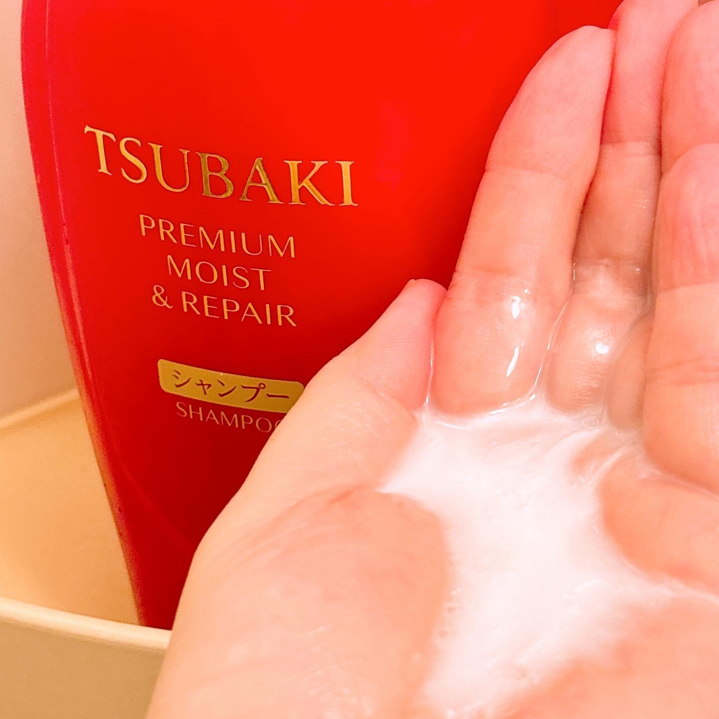 TSUBAKI プレミアム モイスト＆リペア シャンプー/コンディショナー/TSUBAKI/市販シャンプーを使ったクチコミ（3枚目）