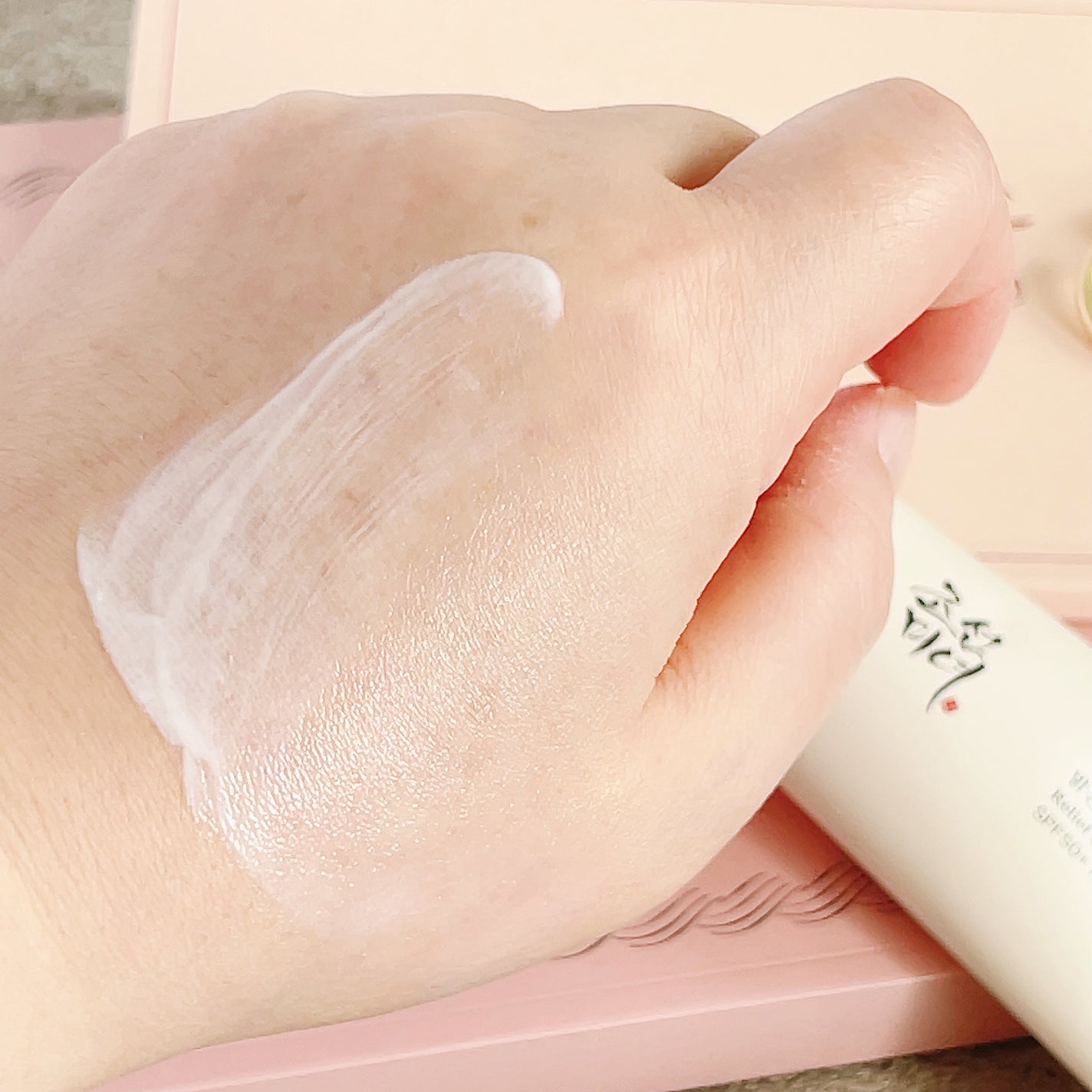 リリーフサンライス + プロバイオティクス/Beauty of Joseon/日焼け止めクリームを使ったクチコミ(5枚目)