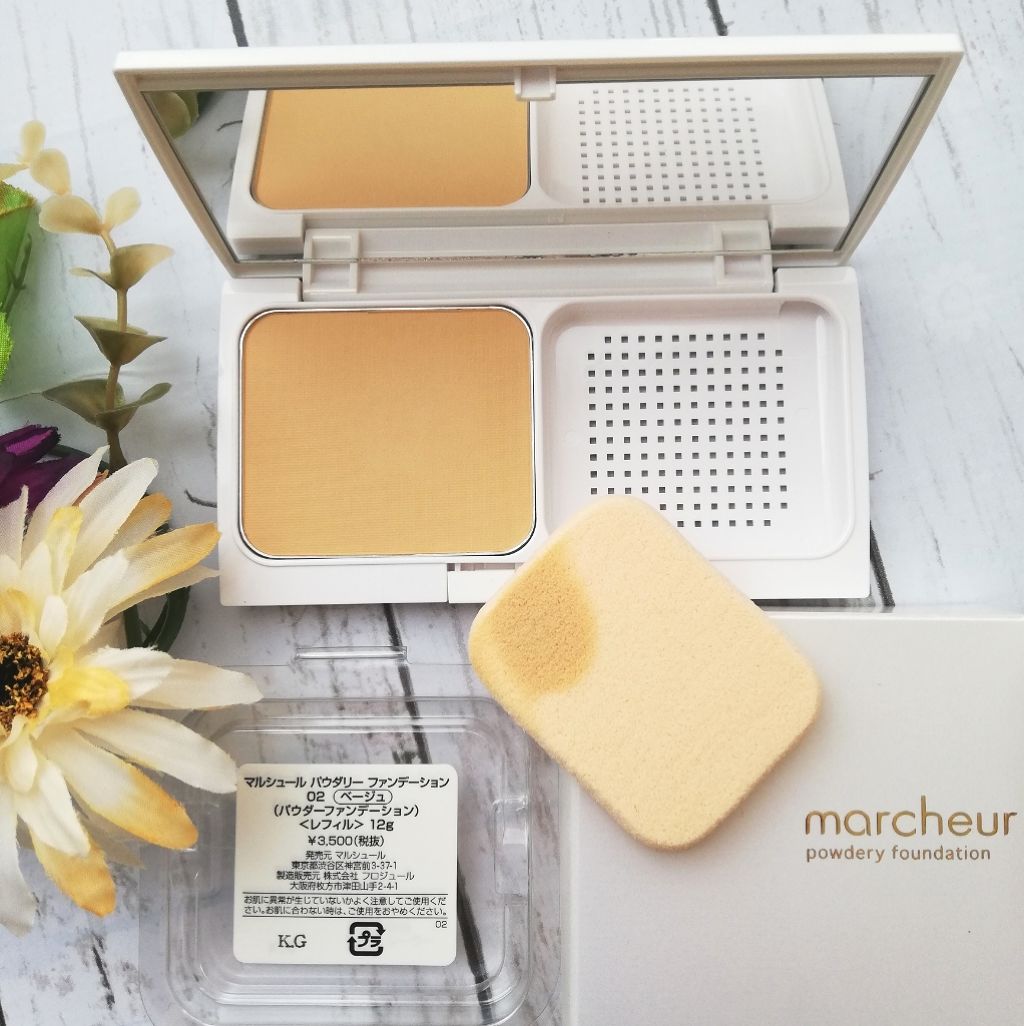 マルシュールパウダリーファンデーション/marcheur（マルシュール）/パウダーファンデーションを使ったクチコミ（1枚目）