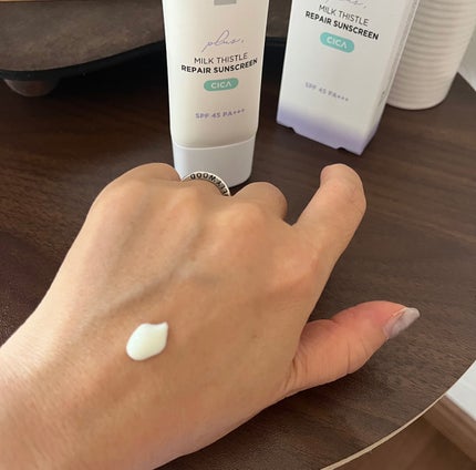 ミルクシスルリペアシカサンスクリーンプラス/BANOBAGI/日焼け止めミルクを使ったクチコミ(2枚目)