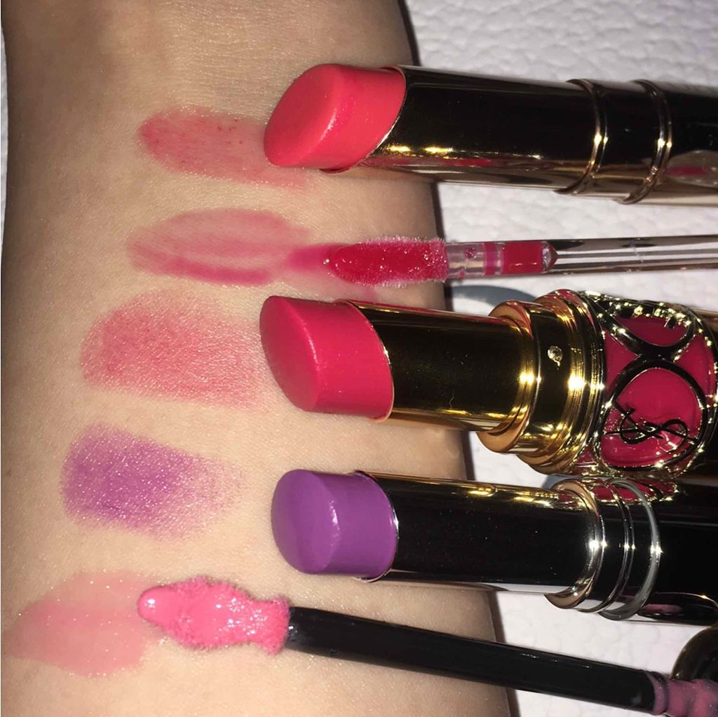 ルージュ ヴォリュプテ シャイン/YVES SAINT LAURENT BEAUTE/口紅を使ったクチコミ(2枚目)