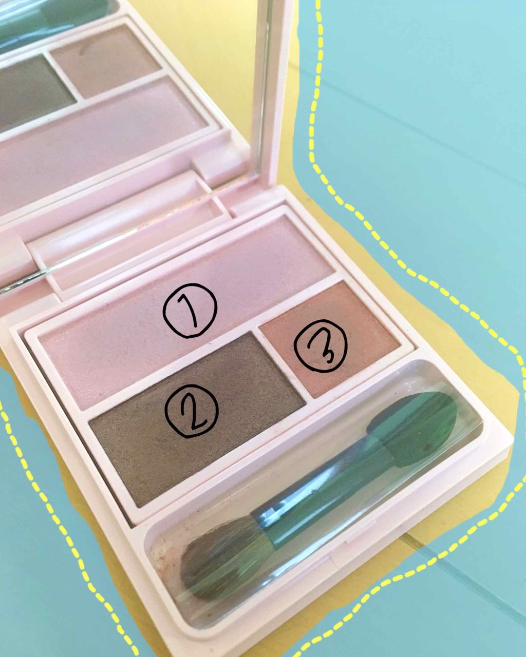 フーミー アイシャドウパレット/WHOMEE/アイシャドウパレットを使ったクチコミ(3枚目)