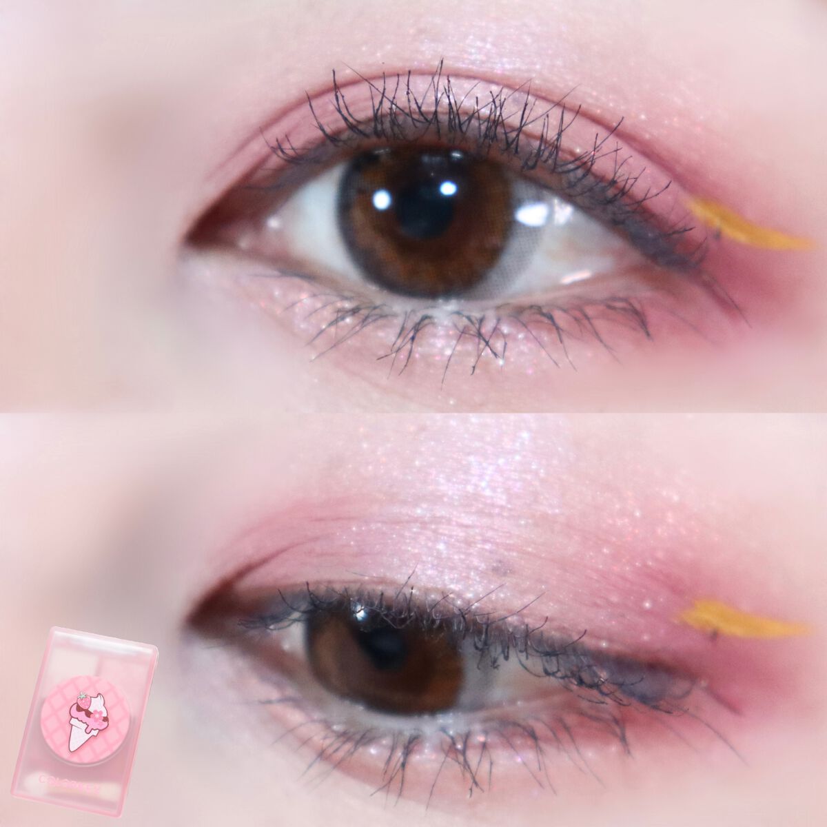 リキッドアイライナーa (TOKYO GIRLS COLLECTION) イエロー/U R GLAM/リキッドアイライナーを使ったクチコミ（1枚目）