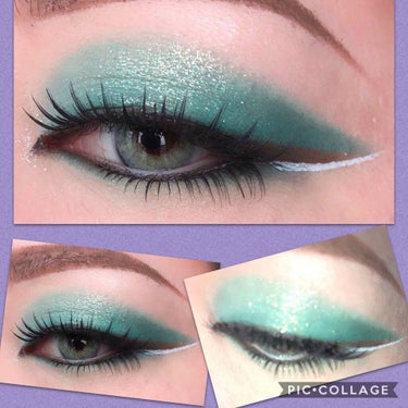 Kaleidos Makeup Futurism V: Electro-Turquoiseのクチコミ「💚KALEIDOS makeup💚

今日は
KALEIDOS makeup
Futurism.....」（3枚目）