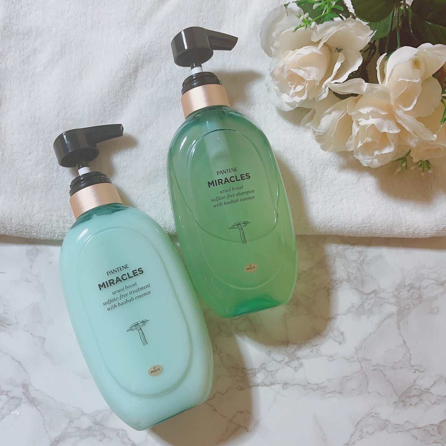 ミラクルズ うるおいブースト シャンプー/トリートメント/パンテーン/市販シャンプーを使ったクチコミ(4枚目)