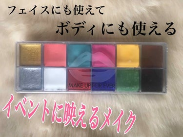 MAKE UP FOR EVER 12フラッシュカラーケースのクチコミ「
メイクアップフォーエバー
フラッシュカラー
〈フェイス&ボディメイクアップ〉💄



このパ.....」（1枚目）