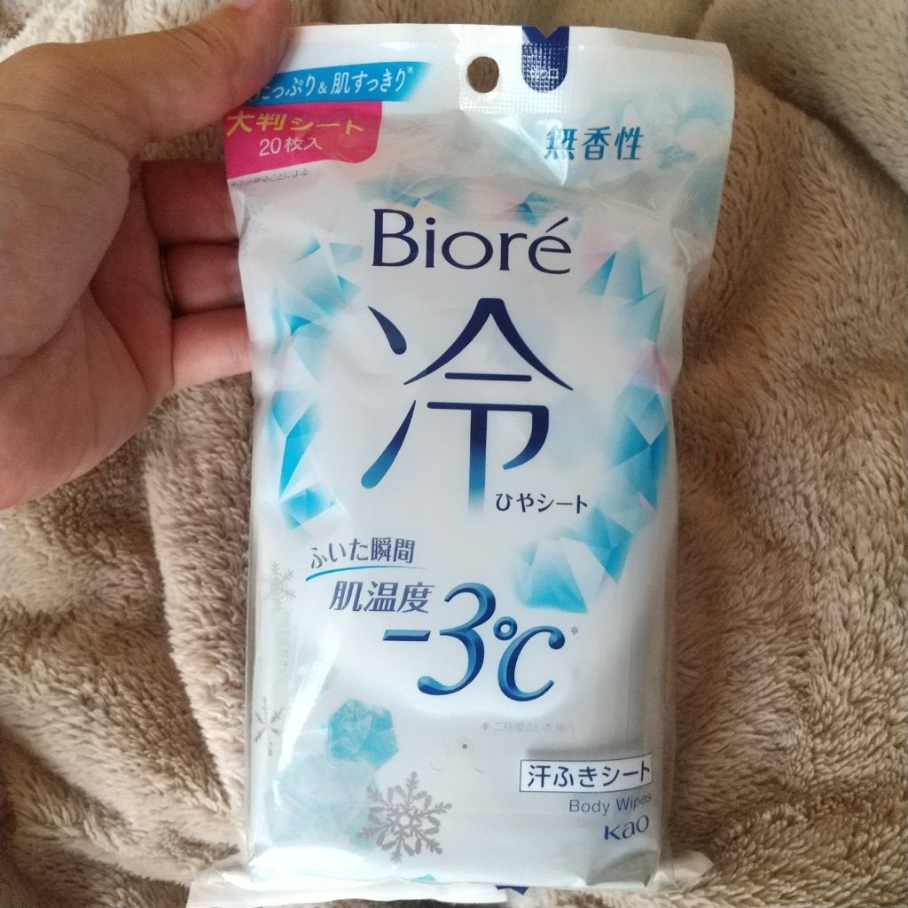 冷シート 無香性/ビオレ/ボディシートを使ったクチコミ(1枚目)