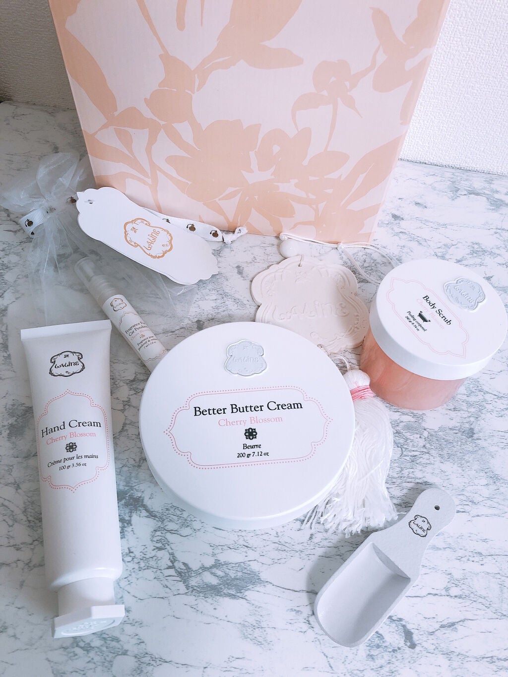 ボディスクラブ チェリーブロッサム/Laline/ボディスクラブを使ったクチコミ(1枚目)