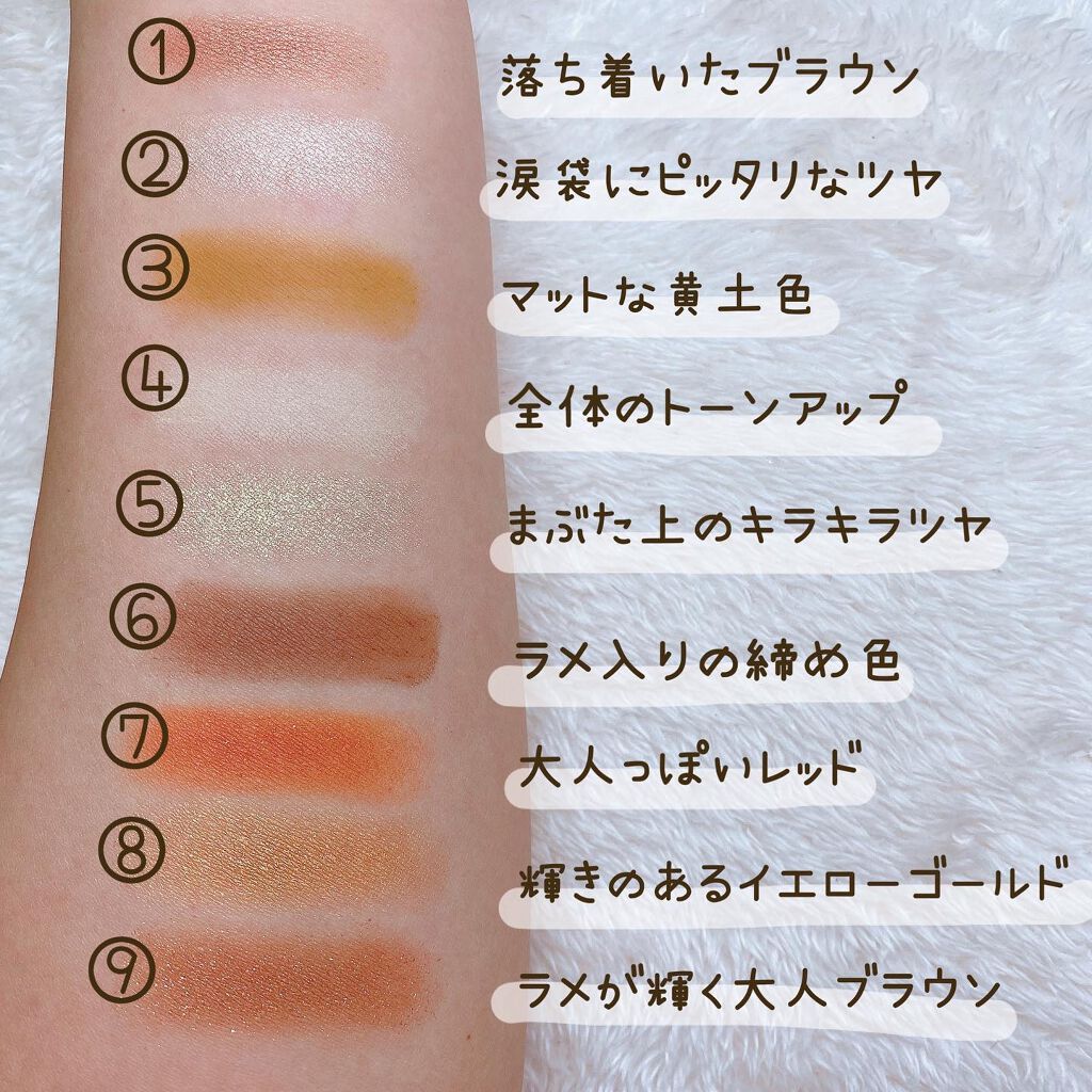 VenusMarble 9色アイシャドウパレット/Venus Marble/アイシャドウパレットを使ったクチコミ（3枚目）