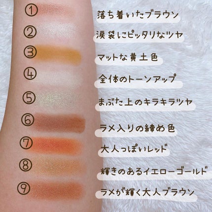 VenusMarble 9色アイシャドウパレット/Venus Marble/アイシャドウパレットを使ったクチコミ(3枚目)