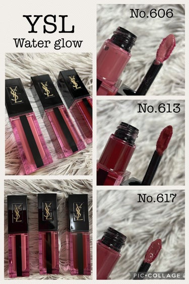 ルージュ ピュールクチュール ヴェルニ ウォーターステイン 606 ローズウッド フロウ/YVES SAINT LAURENT BEAUTE/口紅を使ったクチコミ（2枚目）