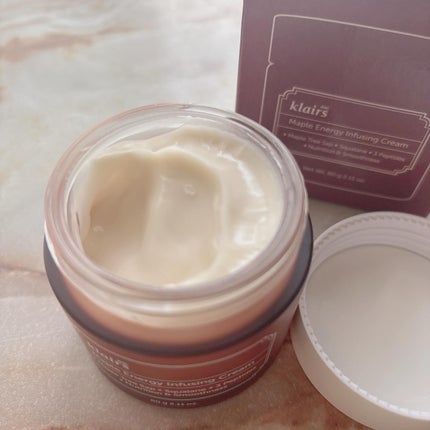メープルエナジーインフュージングクリーム/Klairs/フェイスクリームを使ったクチコミ(2枚目)