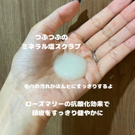 ローズマリー スカルプ スクラブ/AROMATICA/ヘッドスクラブを使ったクチコミ(3枚目)