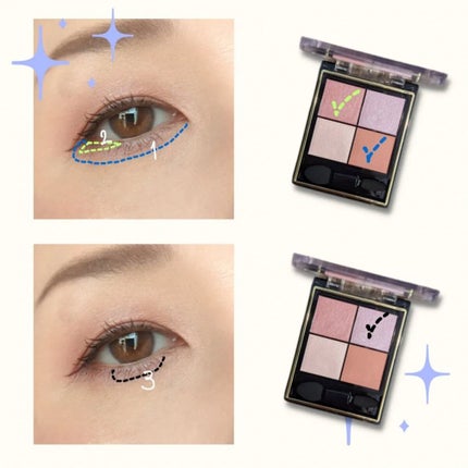 リアルクローズシャドウ/excel/アイシャドウパレットを使ったクチコミ(5枚目)