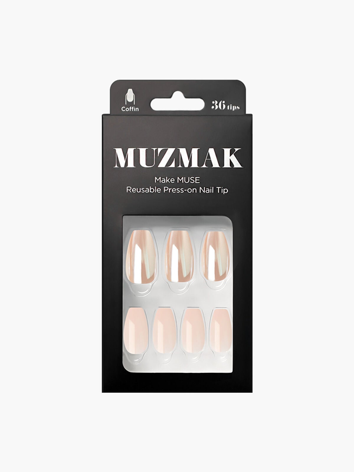 TPUネイルチップ(shape:Coffin) 03 オローラ(Aurora)