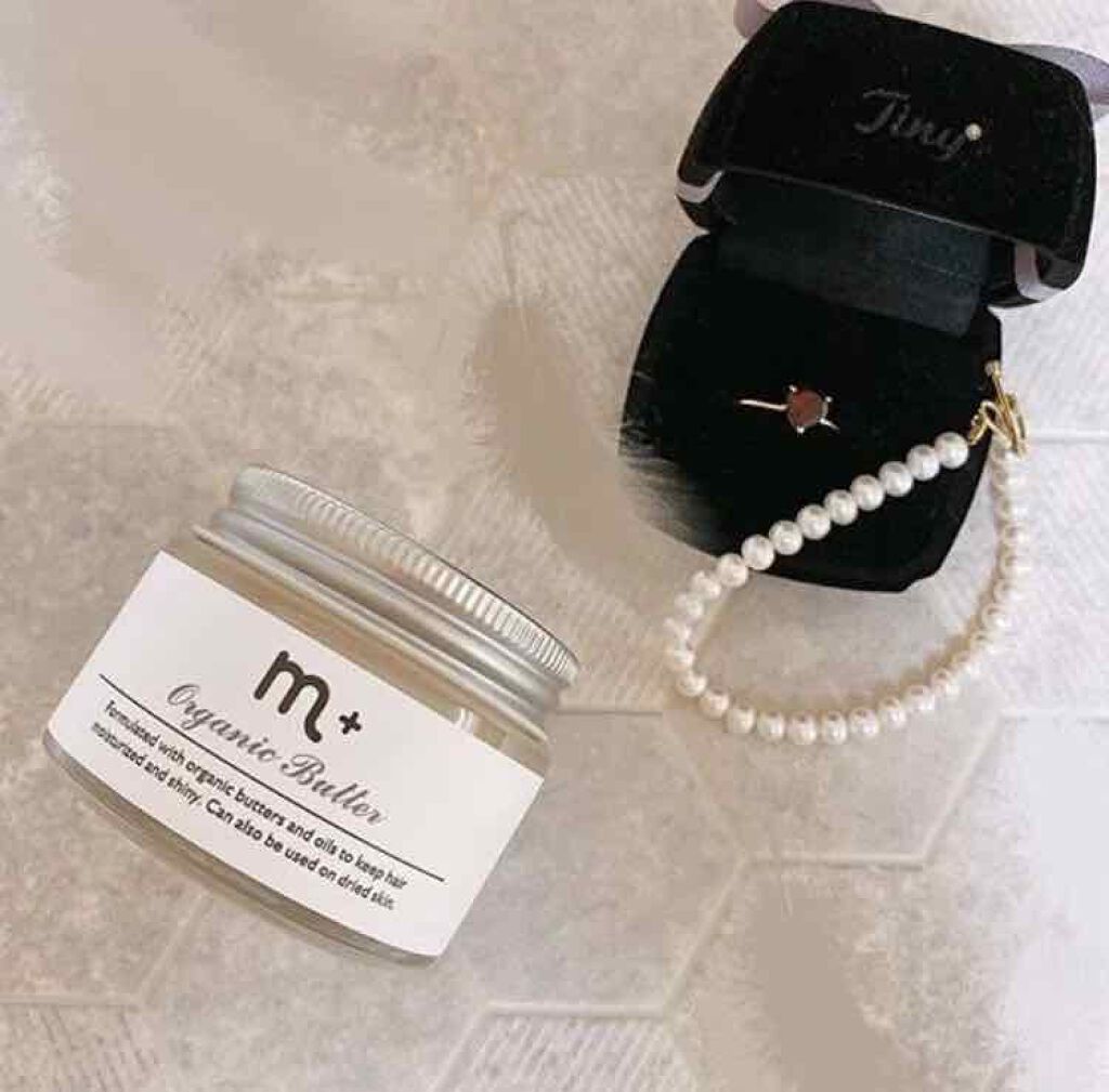 エムプラスオーガニックバター/クロバーコーポレーション/ヘアバームを使ったクチコミ(1枚目)