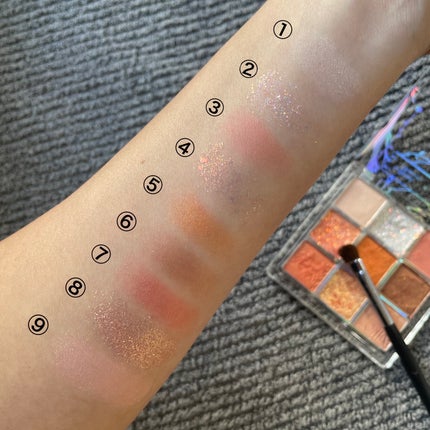 クォーツ 9色アイシャドウパレット(ドリームランドアイシャドウ)/ZEESEA/アイシャドウパレットを使ったクチコミ(3枚目)