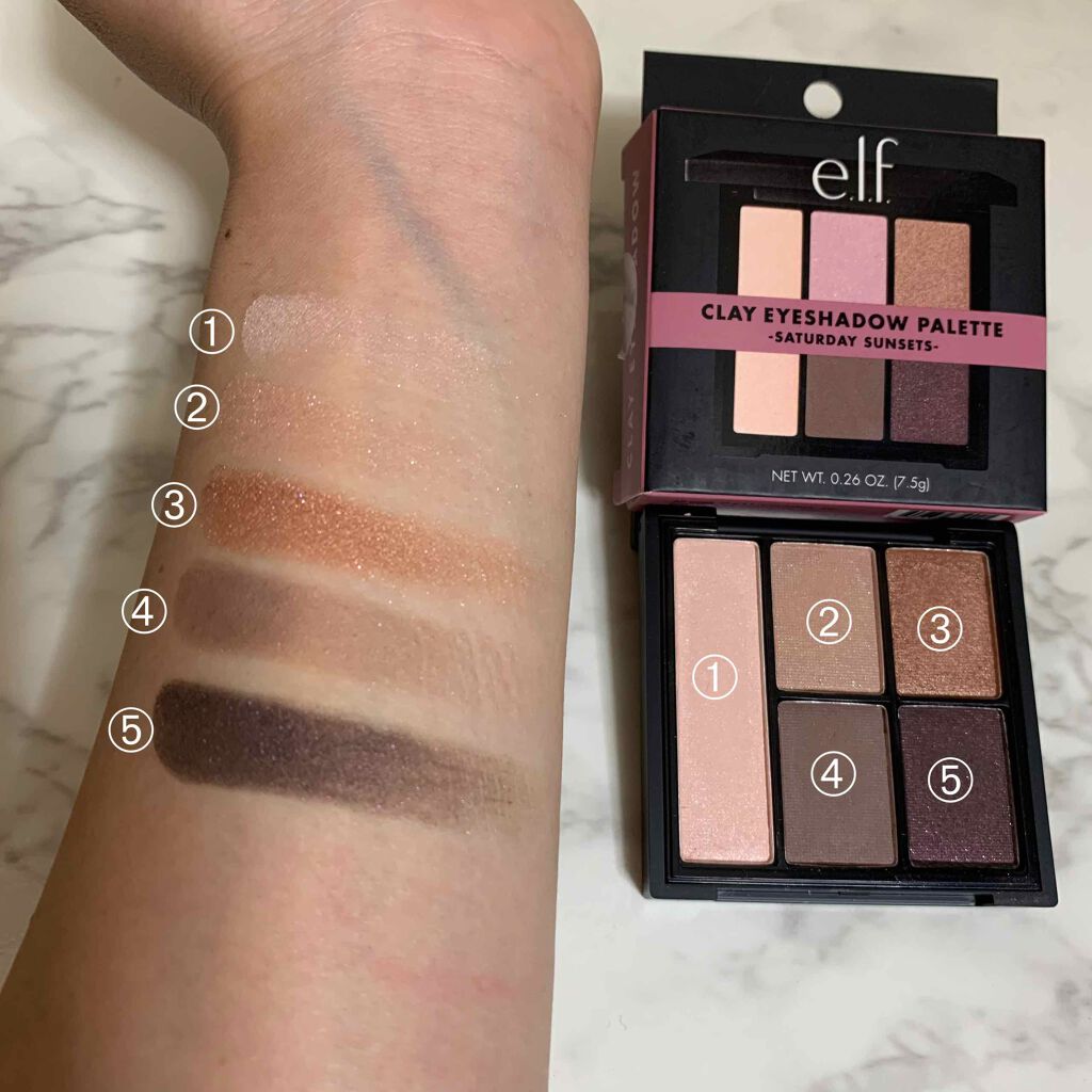 クレイ・アイシャドウ・パレット/e.l.f. Cosmetics/アイシャドウパレットを使ったクチコミ(8枚目)