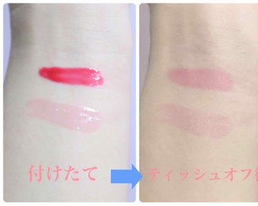 フォーエヴァージューシー オイルルージュ ティント 01 forbidden fruit/JILL STUART/口紅を使ったクチコミ（2枚目）