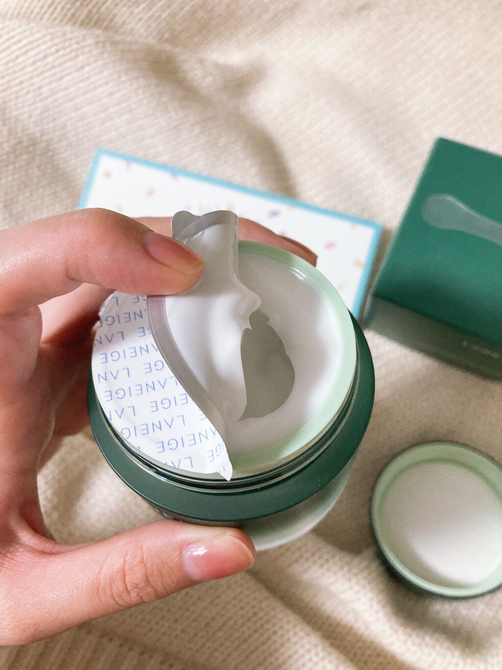 シカスリーピングマスク/LANEIGE/フェイスクリームを使ったクチコミ(2枚目)