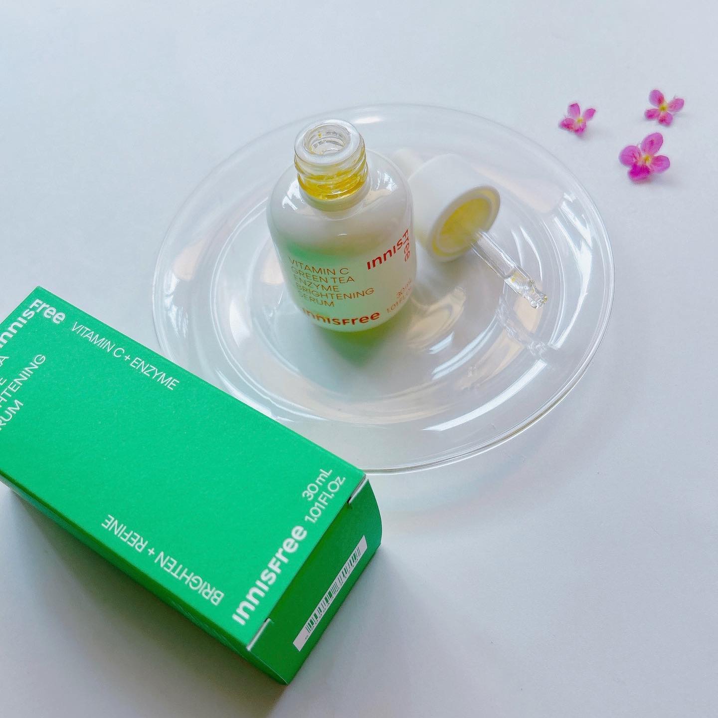 ビタC　グリーンティーエンザイム　ブライト　セラム/innisfree/美容液を使ったクチコミ（3枚目）