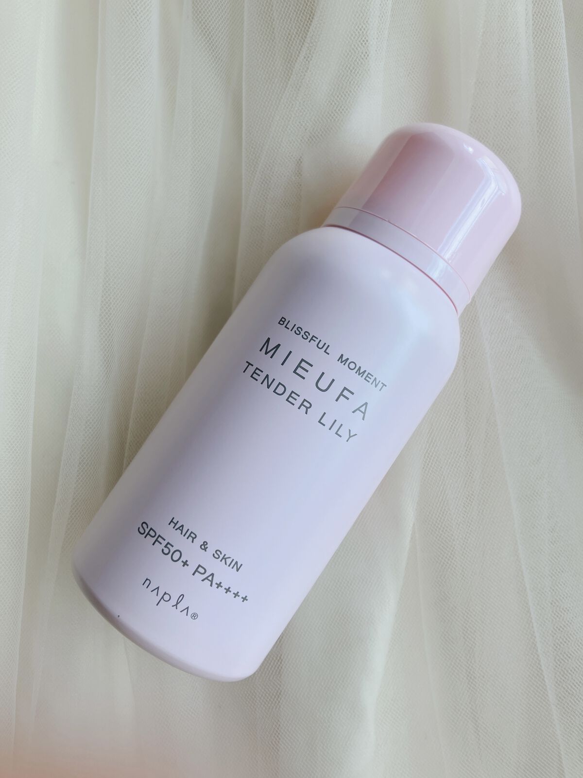 MIEUFA ミーファ フレグランスUVスプレー マグノリアのクチコミ「ミーファ フレグランスUVスプレー〈テンダーリリィ〉
SPF50＋ PA＋＋＋＋

最近、髪用.....」（2枚目）