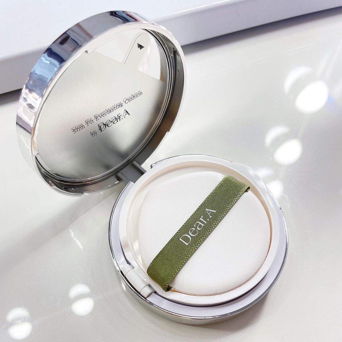 スリムフィット エバーラスティング クッション 21 アイボリー/Dear.A/クッションファンデーションを使ったクチコミ（3枚目）