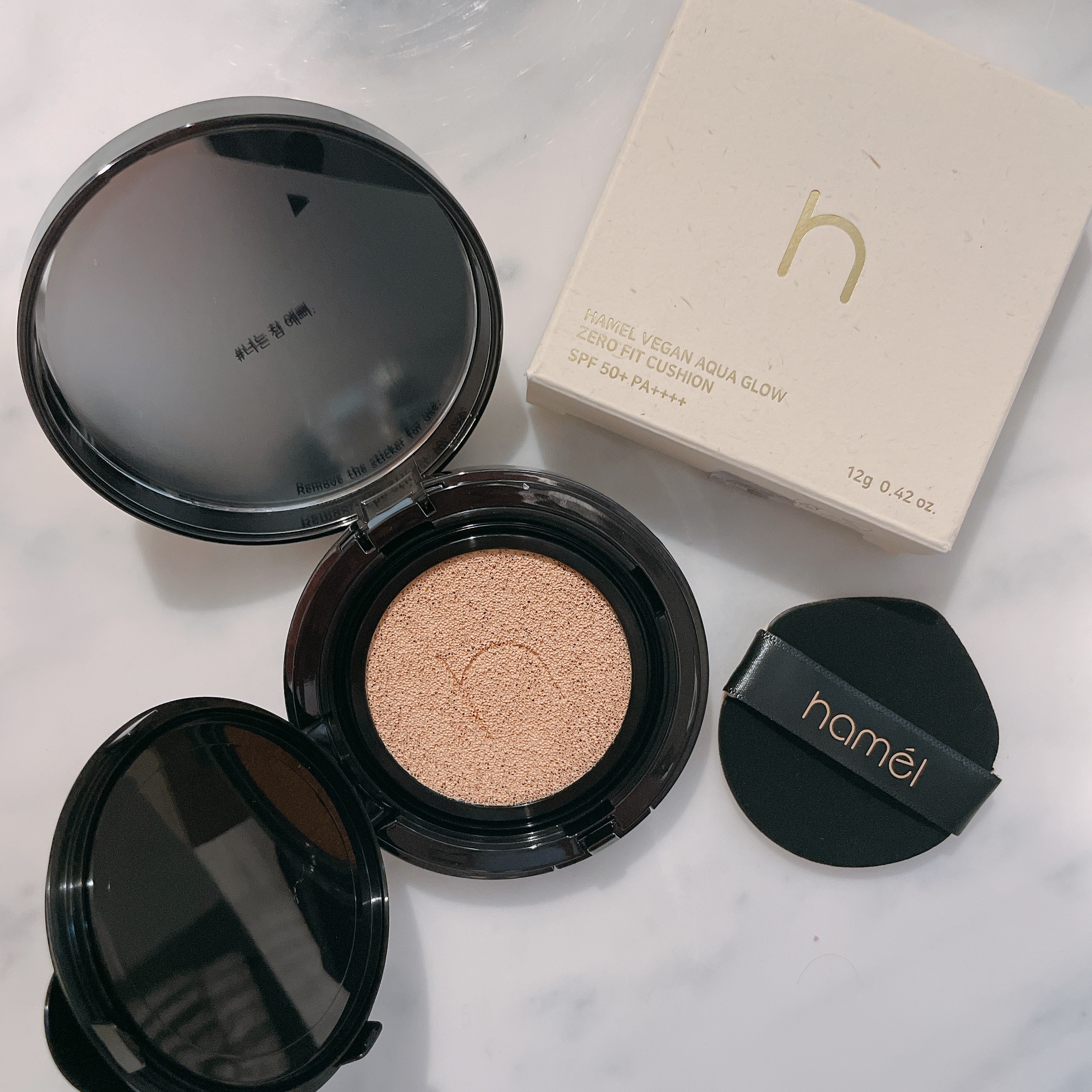 ヴィーガンアクアゼロフィットクッション/HAMEL/クッションファンデーションを使ったクチコミ（1枚目）