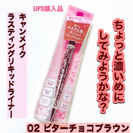ラスティングリキッドライナー/キャンメイク/リキッドアイライナーを使ったクチコミ(1枚目)