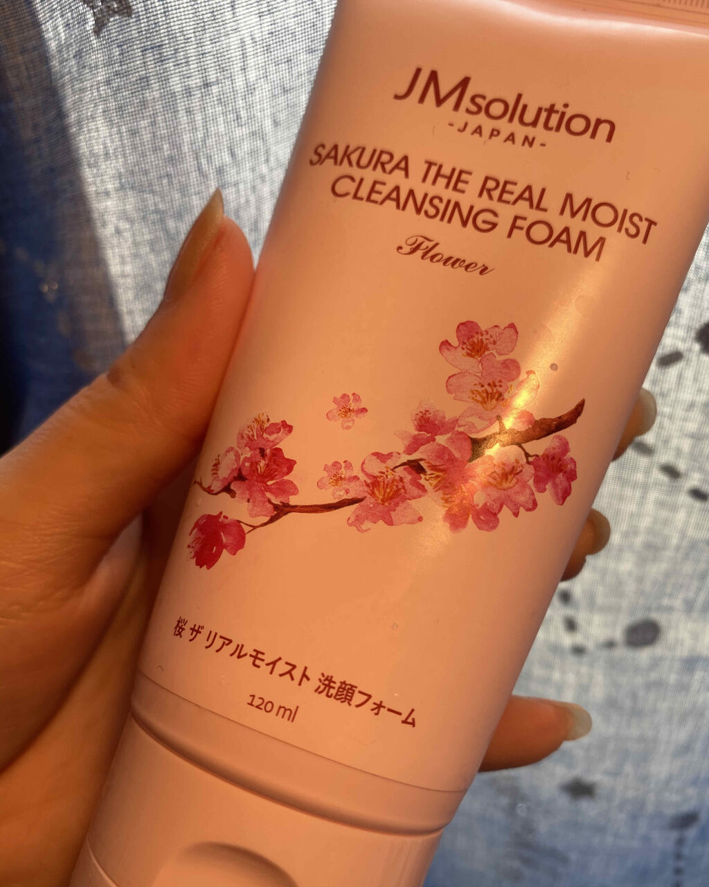 メイクも落とせる洗顔フォーム 桜/JMsolution/洗顔フォームを使ったクチコミ（1枚目）