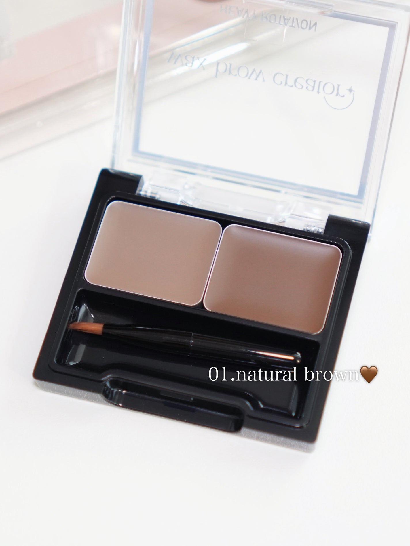 キスミー ヘビーローテーション ワックスブロウクリエイター/ヘビーローテーション/パウダーアイブロウを使ったクチコミ(3枚目)