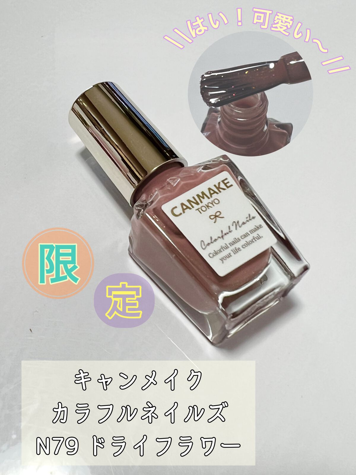 カラフルネイルズ N79 ドライフラワー/キャンメイク/マニキュアを使ったクチコミ（1枚目）