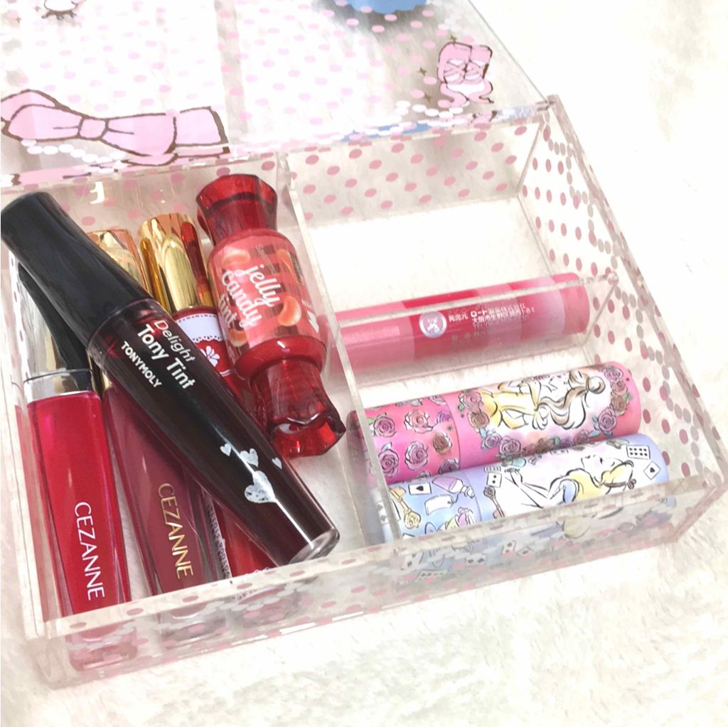 ここうさぎ🐰 on LIPS 「#コスメ収納お気に入りリップたち❤️..」(1枚目)