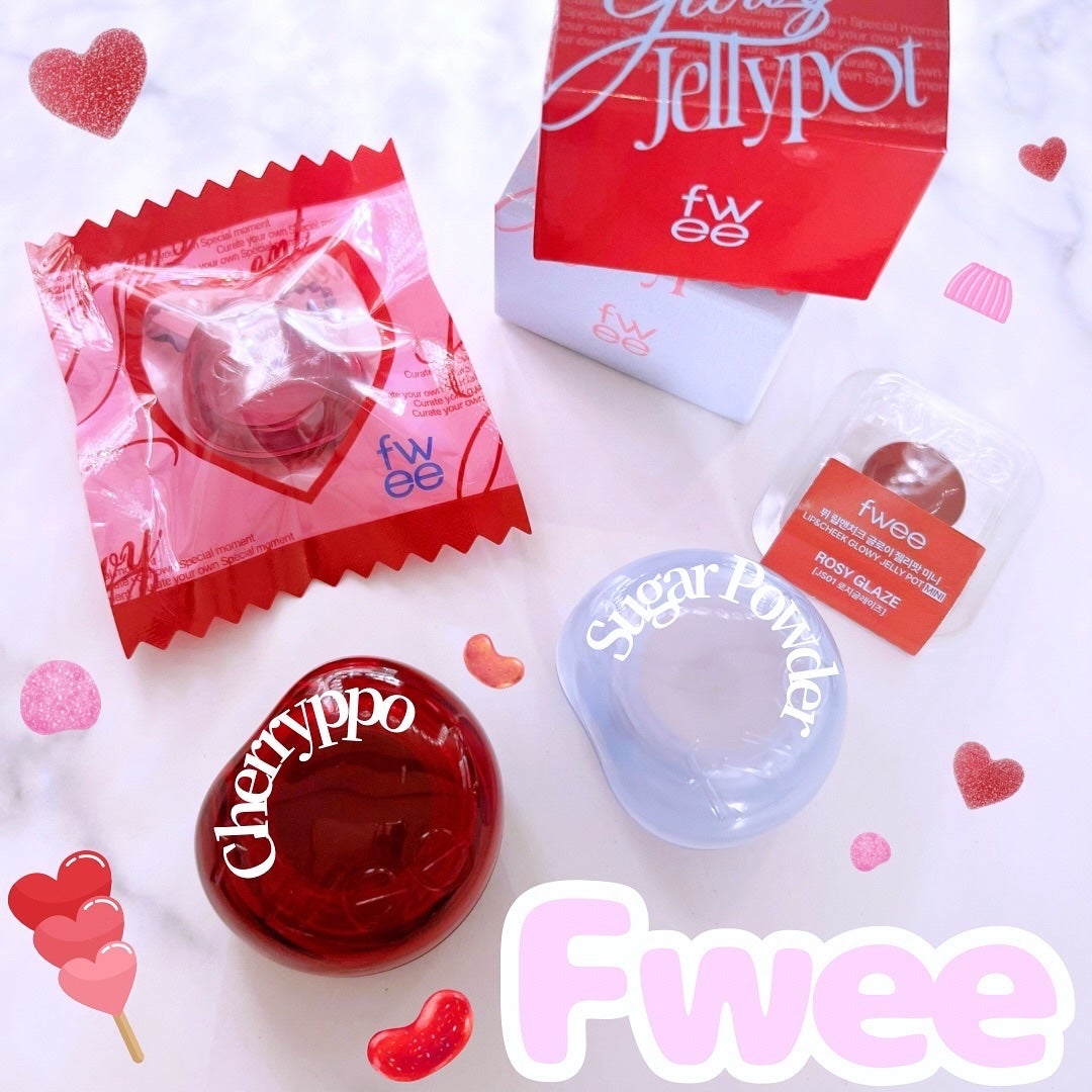 フィー リップアンドチーク グローイジェリーポット/fwee/リップグロスを使ったクチコミ(1枚目)