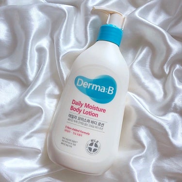 Derma:B デイリーモイスチャーボディローションのクチコミ「韓国発のボディケアシリーズ『 ダーマB 』
1度塗りで2度塗りしたような、
しっとりうるおい感.....」（1枚目）