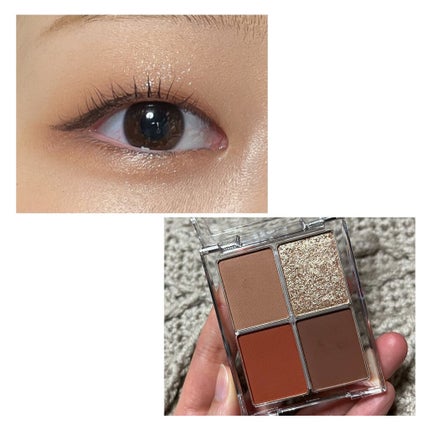 4色アイシャドウパレット/aZTK/アイシャドウパレットを使ったクチコミ(3枚目)