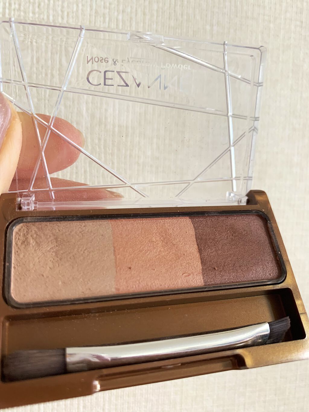 ノーズ＆アイブロウパウダー/CEZANNE/パウダーアイブロウを使ったクチコミ（2枚目）