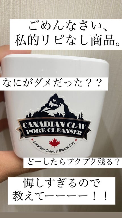 カナディアンクレイ ポア クレンザー/NEOGEN/洗い流すパック・マスクを使ったクチコミ(1枚目)