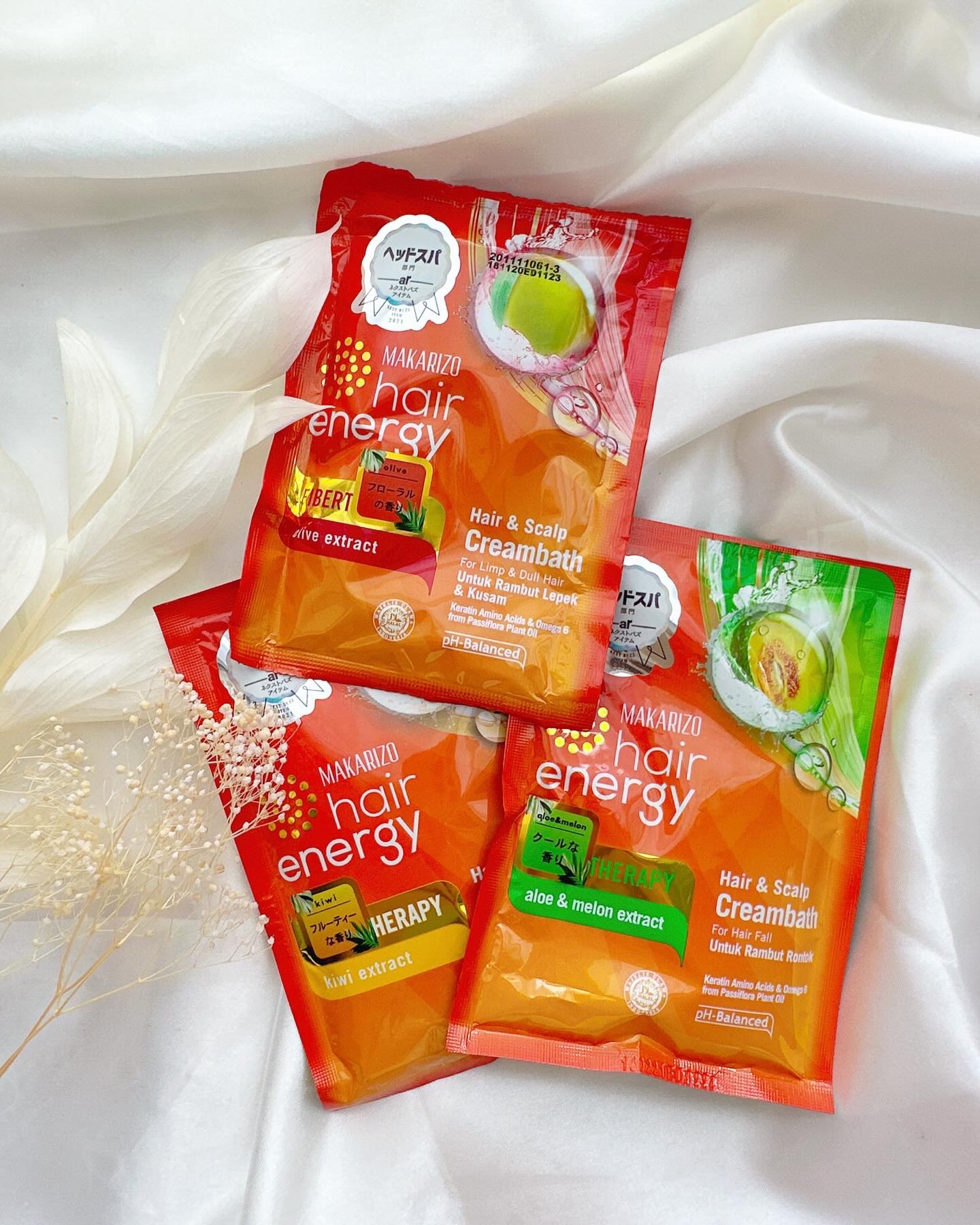 ヘアエナジー　クリームバス　ファイバーセラピーヘア＆スカルプクリーム/MAKARIZO/ヘアミルクを使ったクチコミ（2枚目）