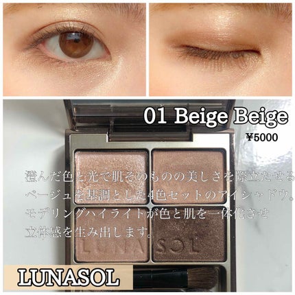 スキンモデリングアイズ/LUNASOL/アイシャドウパレットを使ったクチコミ(1枚目)