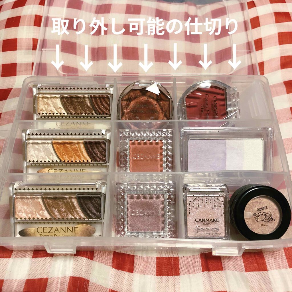 つかせ@低浮上 on LIPS 「わたしのコスメ収納の一部を紹介します!ダイソーで購入した半透明..」(2枚目)