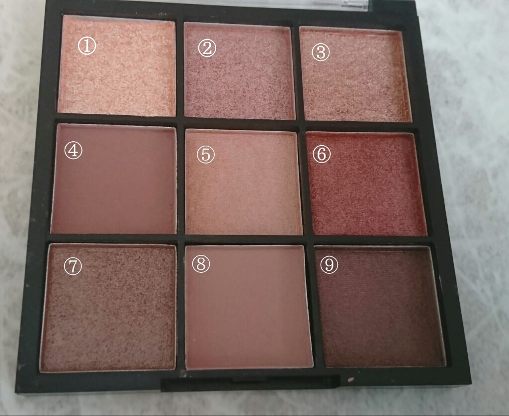 UR GLAM BLOOMING EYE COLOR PALETTE/U R GLAM/アイシャドウパレットを使ったクチコミ(3枚目)