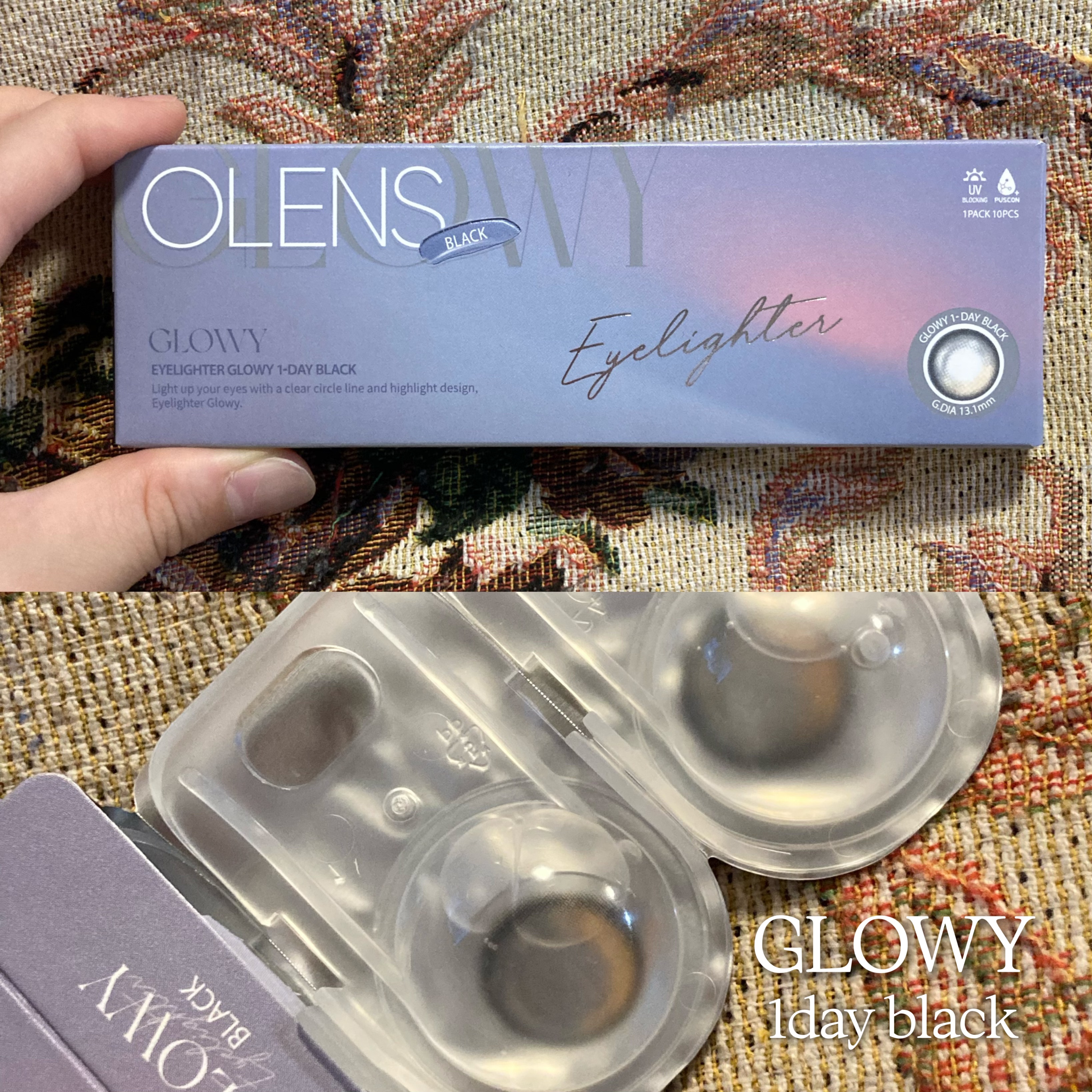 Glowy 1day/OLENS/ワンデー（１DAY）カラコンを使ったクチコミ（2枚目）