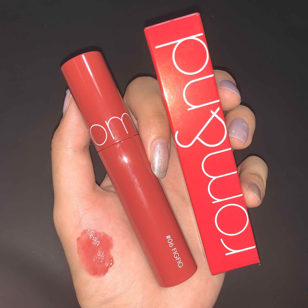 ジューシーラスティングティント/rom&nd/リップティントを使ったクチコミ（2枚目）