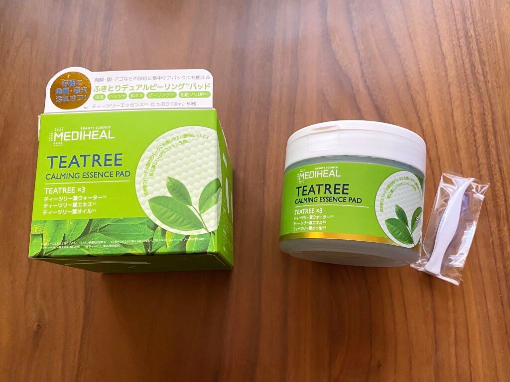 ティーツリーカーミングエッセンスパッド/MEDIHEAL/トナーパッドを使ったクチコミ(1枚目)