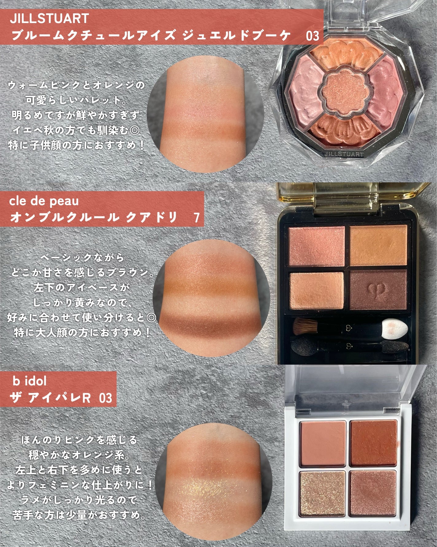 THE アイパレR/b idol/アイシャドウパレットを使ったクチコミ(3枚目)