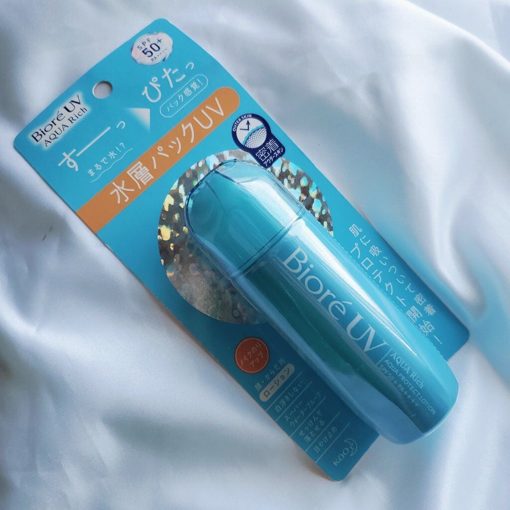ビオレUV アクアリッチ アクアプロテクトローション(水層パック)/ビオレ/日焼け止めローションを使ったクチコミ(2枚目)