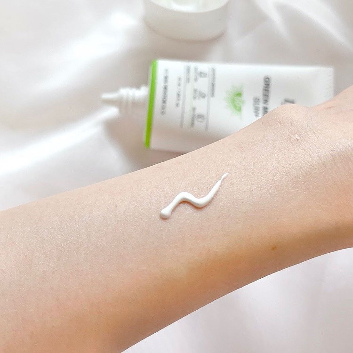 グリーンマイルドアップサンプラス/Dr.G/日焼け止めクリームを使ったクチコミ(3枚目)